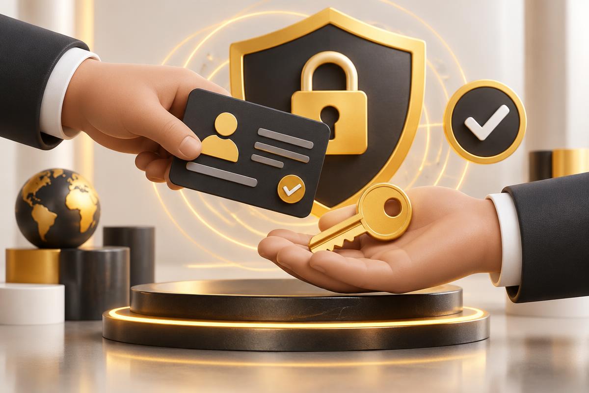 3D secure KYC verification and protected handover for a Crypto.com account